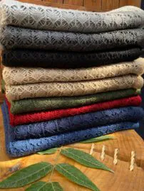 شال رنگی بافت پاییزه مادام بلا رشت