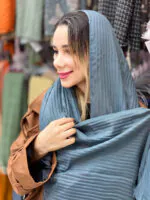 شال پلسه نخی بهاره شال مادام بلا