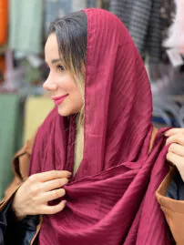 شال پلسه نخی بهاره شال مادام بلا