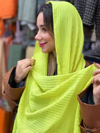 شال پلسه نخی بهاره شال مادام بلا