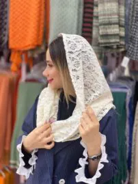 شال دانتل توری گیپوری