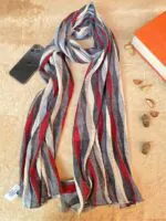 شال برشکا طرح لوزی دخترانه