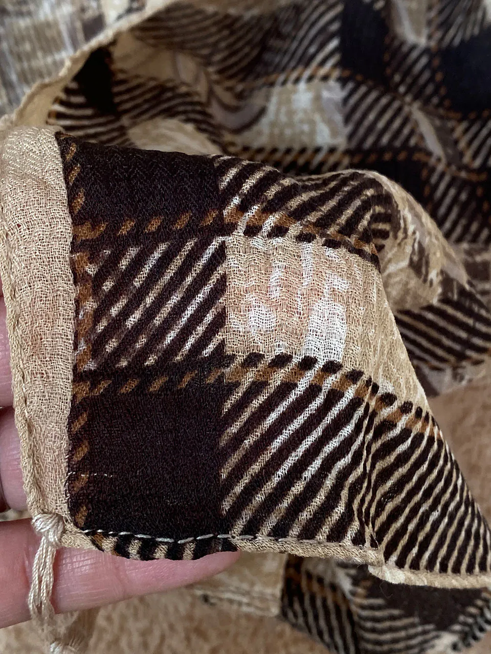 شال پاییزه طرحدار برشکا