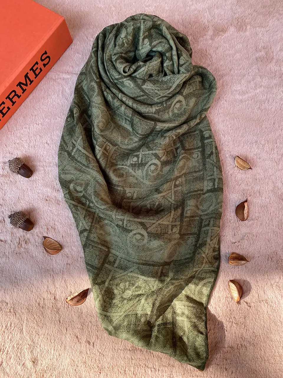 روسری لبه دست دوزی دخترانه