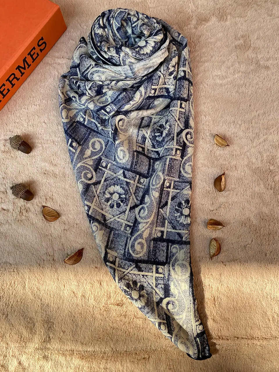 روسری لبه دست دوزی دخترانه