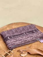 شال قهوه ای مارک برشکا