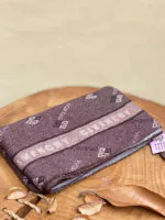 شال قهوه ای مارک برشکا