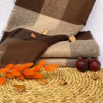 شال موهر ضخیم چهارخونه مادام بلا