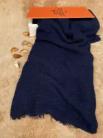 شال کنفی تک رنگ دورریش