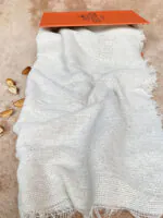 شال کنفی تک رنگ دورریش