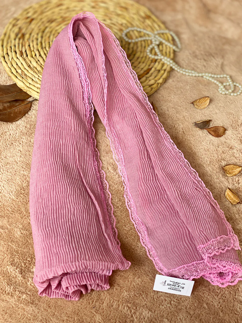 شال برشکا پلیسه ریز شال مادام بلا