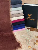 شال برشکا پلیسه ریز شال مادام بلا