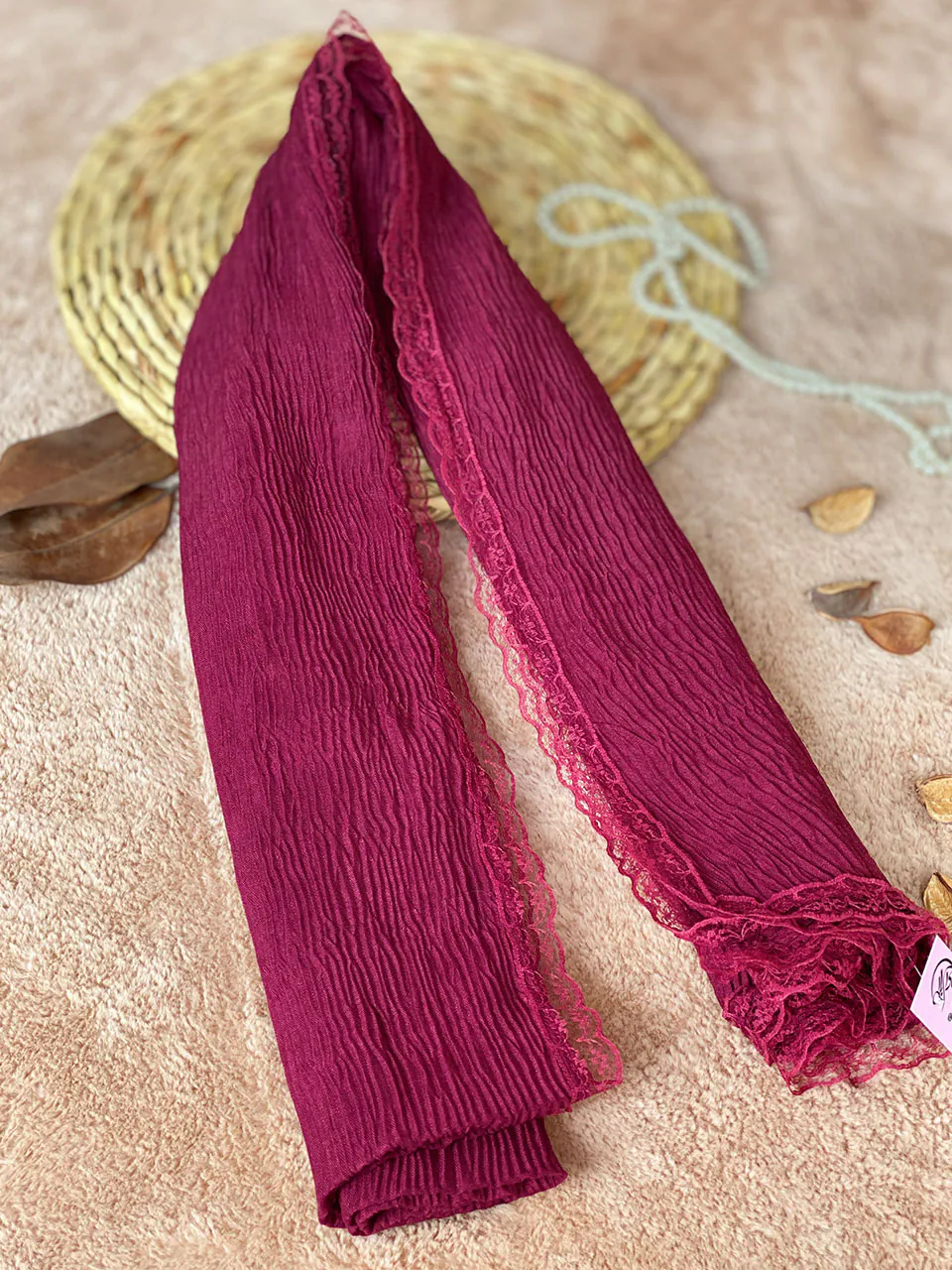 شال دور تور پلیسه ریز (6833) - Image 4