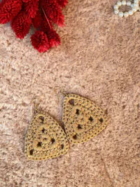 گوشواره کتان پنبه ای