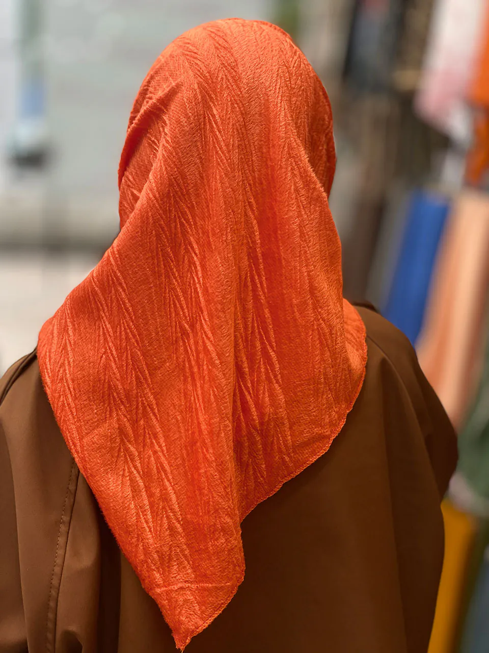 مینی اسکارف تک رنگ مخمل مادام بلا