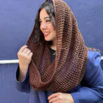 شال رینگی کتان پنبه ای