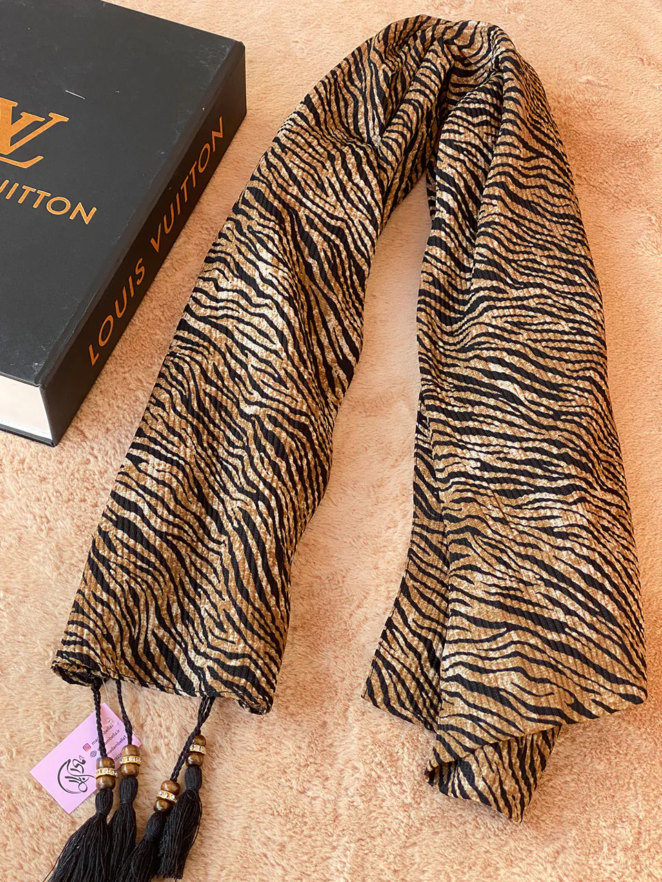 شال پلنگی میکس شال و روسری مادام بلا