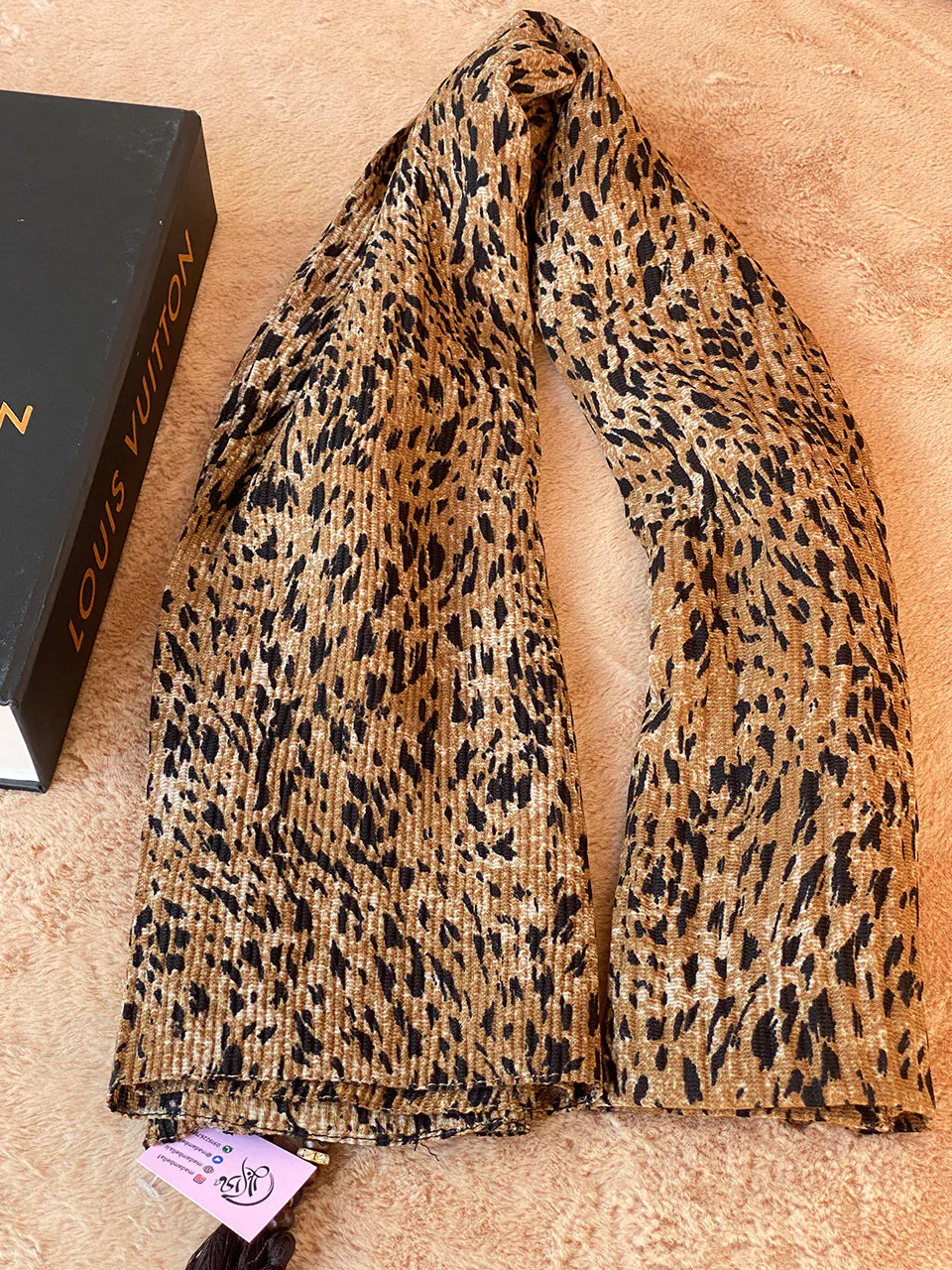 شال پلنگی میکس شال و روسری مادام بلا