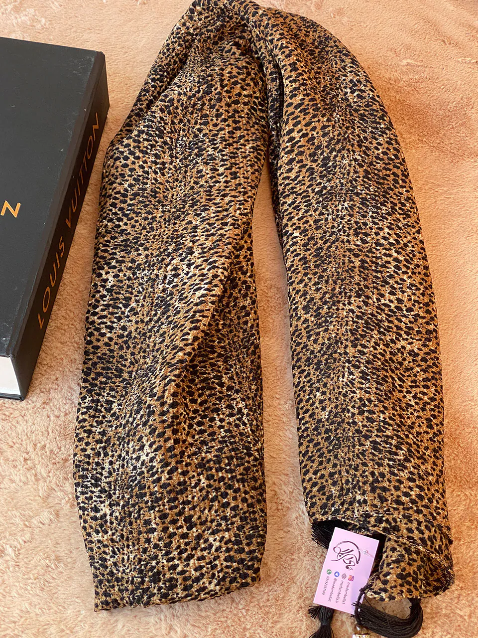 شال پلنگی میکس شال و روسری مادام بلا