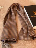 شال نخی دیپلمات راه راه شال مادام بلا رشت