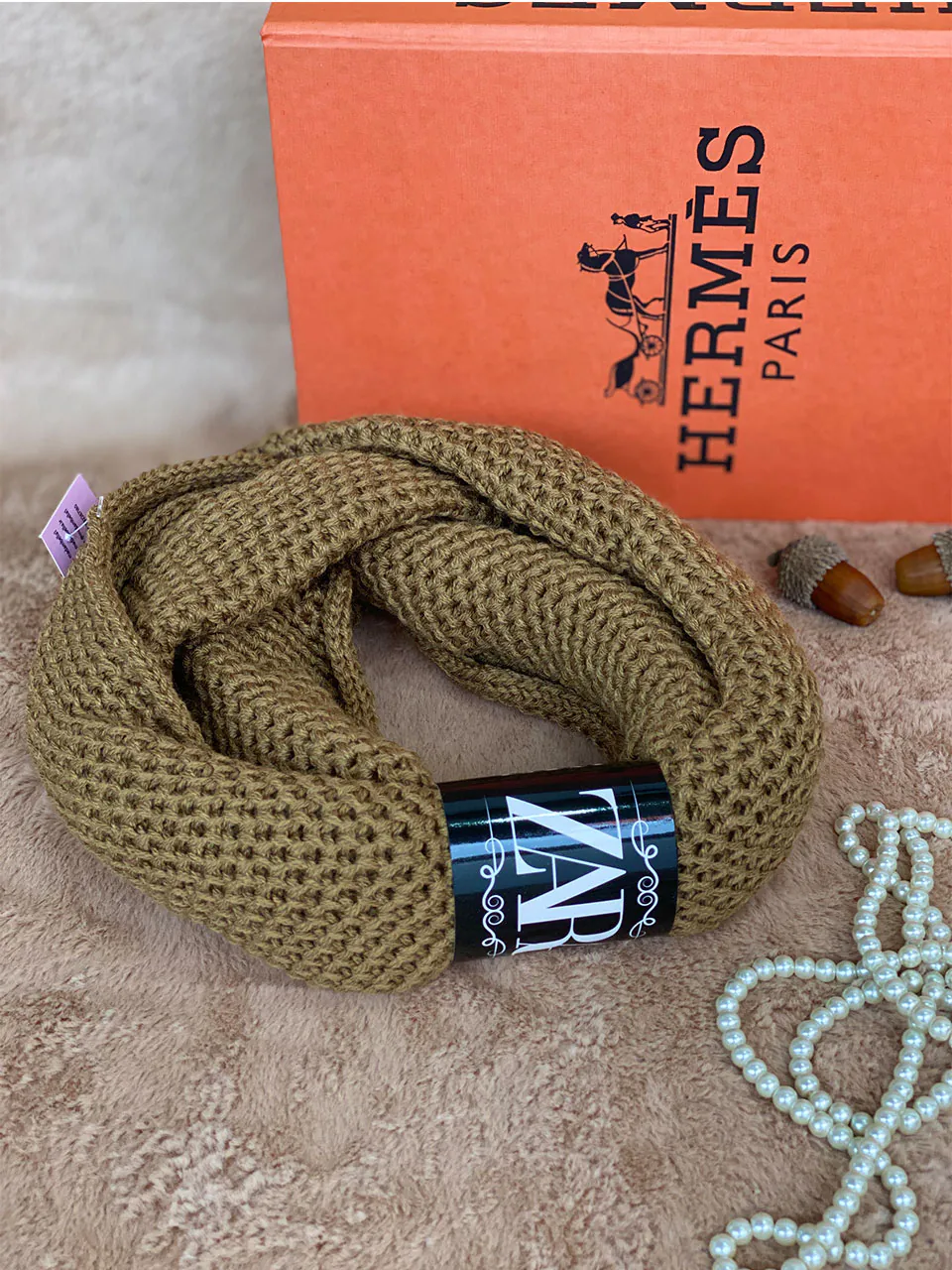 شال گردن رینگی بافت