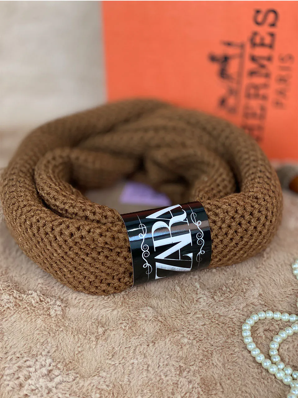 شال گردن رینگی بافت