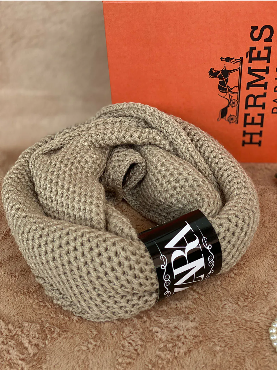 شال گردن رینگی بافت