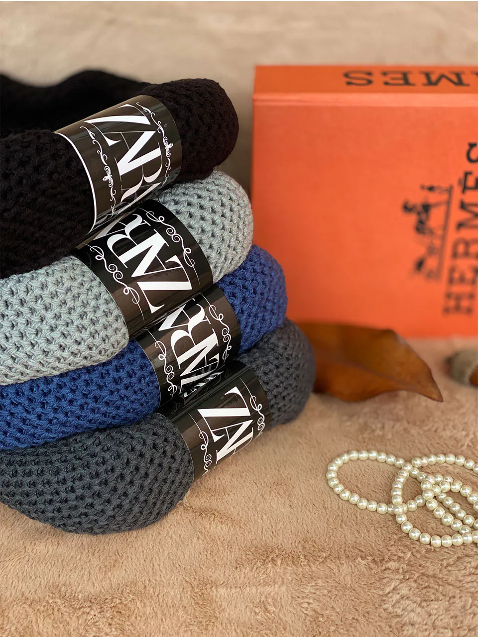 شال گردن رینگی بافت