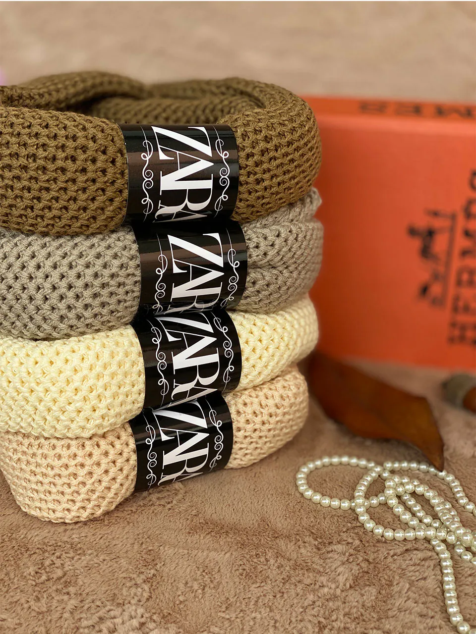 شال گردن رینگی بافت