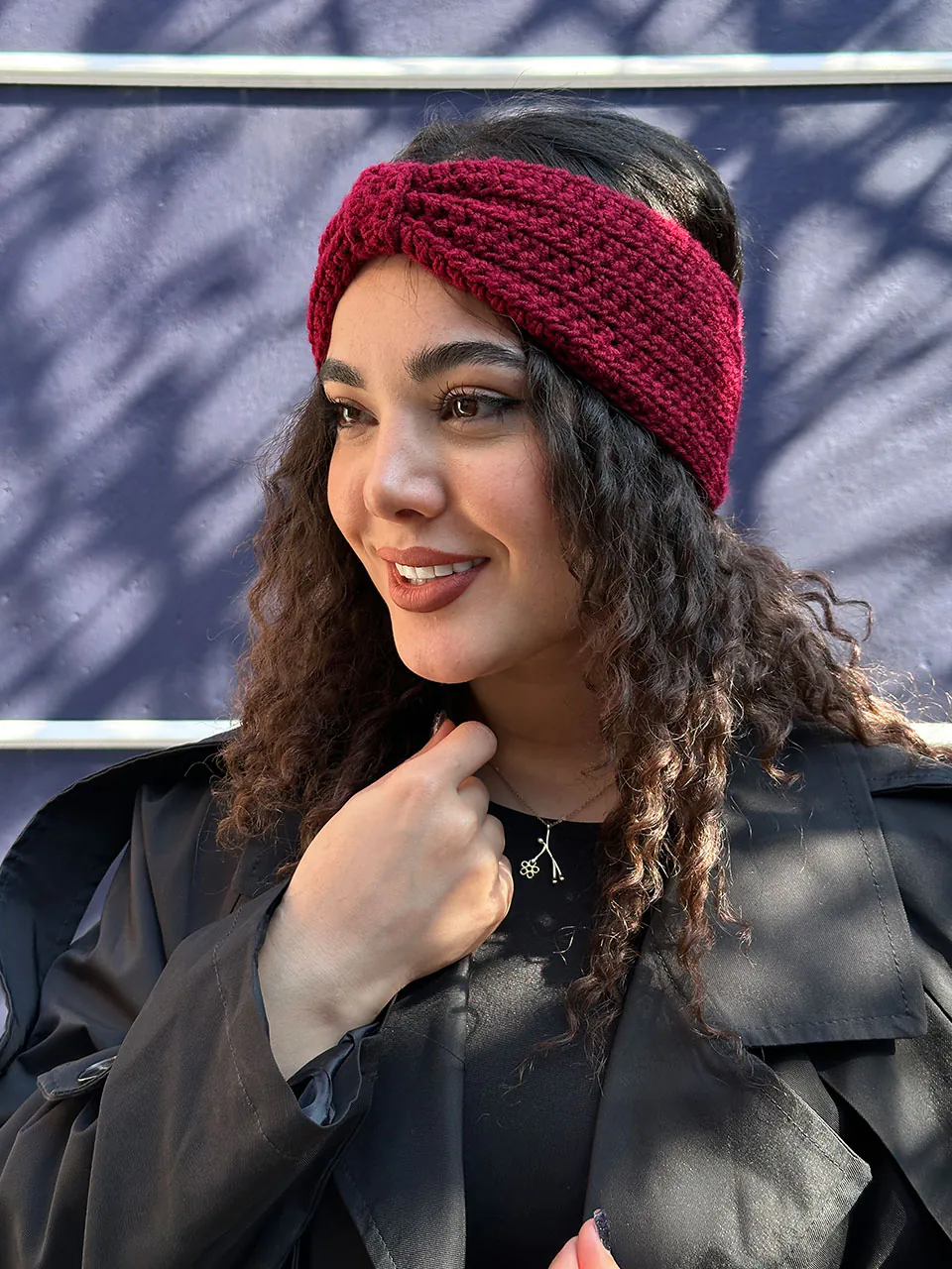 هدبند بافت پاپیونی مادام بلا