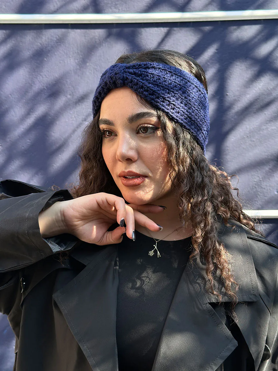 هدبند بافت پاپیونی مادام بلا