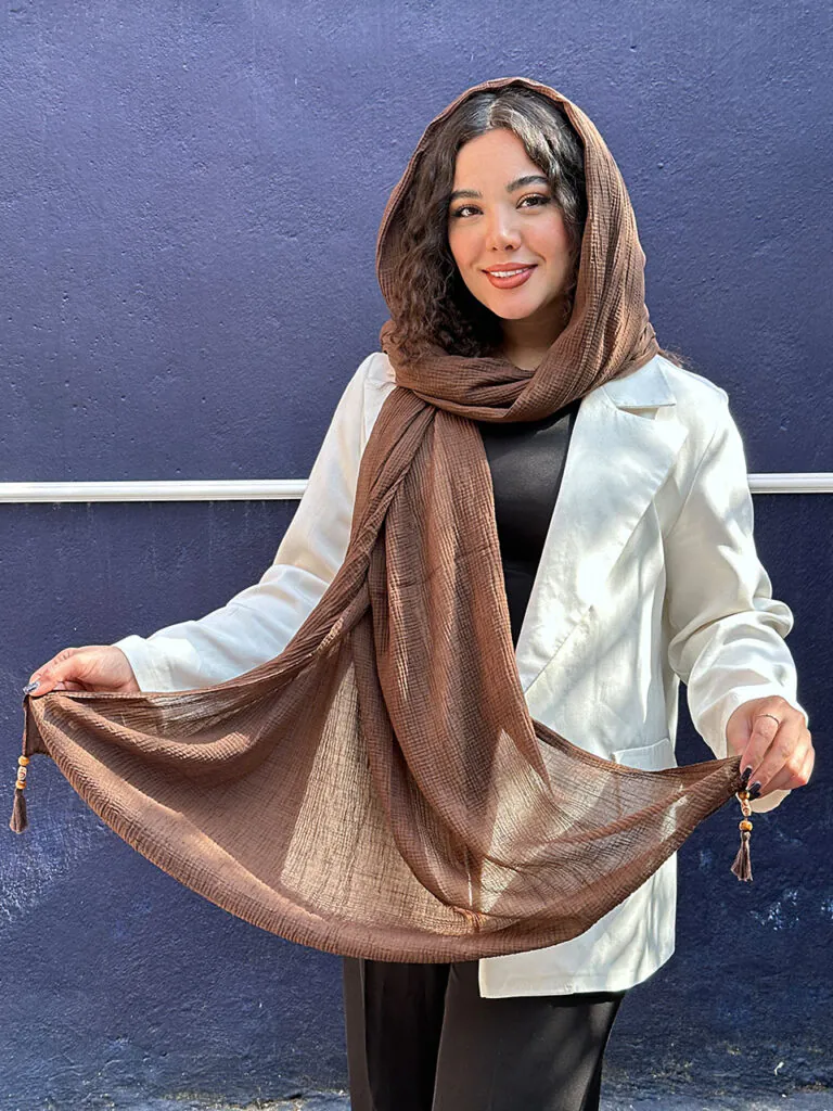 شال نخی سبک برشکا