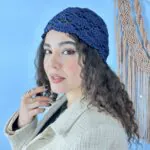 کلاه مکرومه دست بافت خاتون (6178)