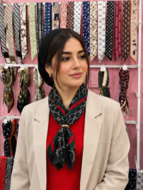 دستمال گردن پلیسه مشکی
