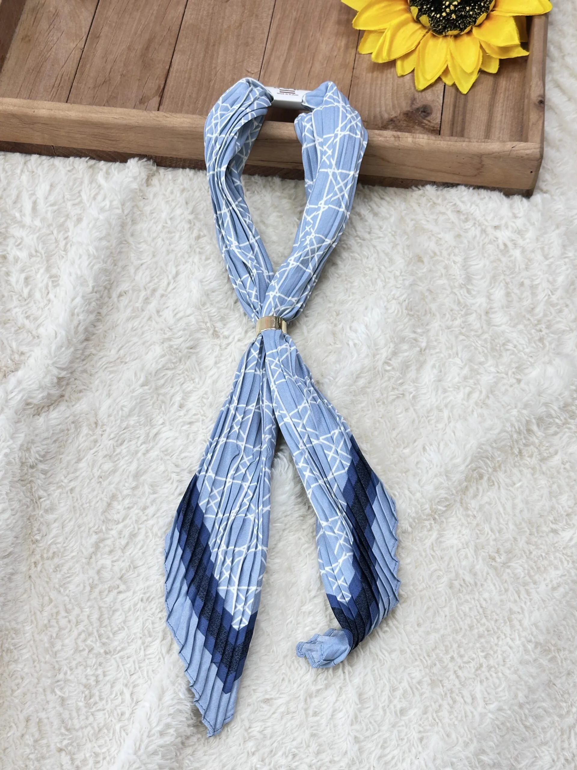 دستمال گردن پلیسه رنگی - Image 6